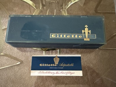 1960 Original 1-9 Gillette Adjustable Razor. Never Used. 