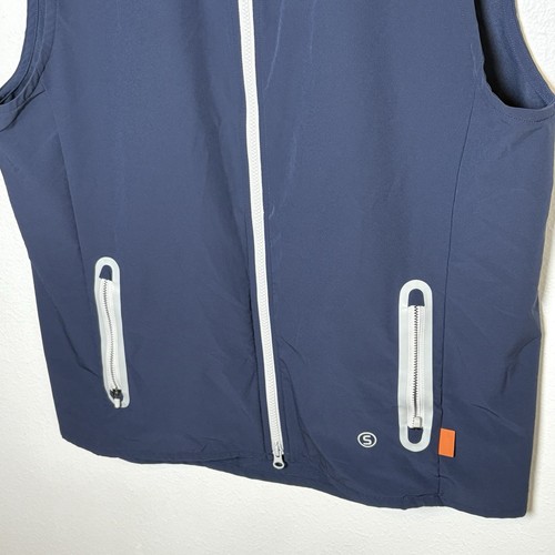 Stitch SWS Weather System GT Vest Golf Club Men’s Sz L Large Navy Blue - Picture 2 of 10
