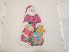 SANTA-BURNETT  BRADLEY-HANDPAINTED NEEDLEPOINT CANVAS