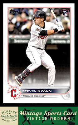 2022 Topps Update - Steven Kwan - Rookie RC #US261 Cleveland Guardians
