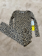 NEW, KIDS 2PC LEOPARD PRINT SUPER SOFT PAJAMA SET, SIZE 6