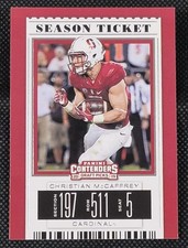 2019 Panini Contenders Draft Picks Christian McCaffrey Season Ticket No. 23