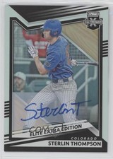 2022 Panini Elite Extra Edition Signatures Sterlin Thompson #31 Auto 4z8