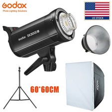 GODOX SK300II-V 300Ws Photo Studio Strobe Flash Monolight 60 60cm Softbox Stand