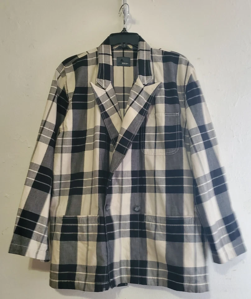 Blazer a cuadros vintage Liz Wear para mujer talla M y pantalones talla 8 algodón usado  Foto 2 de 4