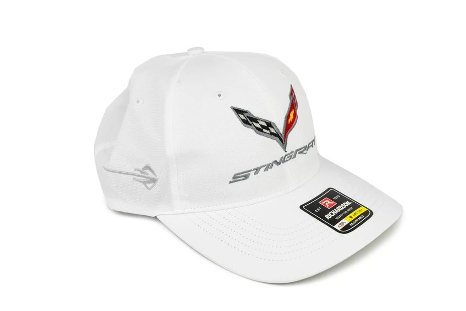 Chevrolet Corvette C7 Stingray 2014-2019 gorra blanca - enviada en caja Foto 2 de 4