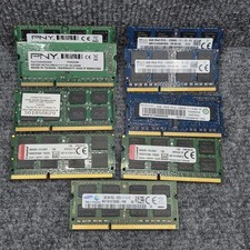 Lot of 8- Mixed Brand 8GB PC3L-12800S 1600MHz DDR3L Laptop RAM