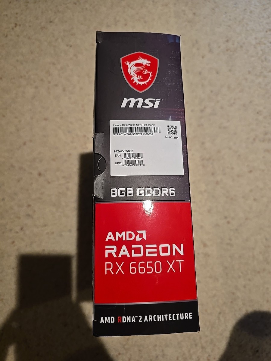 MSI Mech 2X OC AMD Radeon RX 6650XT 8GB -Lightly Used | eBay MSI Mech 2X OC AMD Radeon RX 6650XT 8GB -Lightly Used | eBay