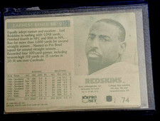 1/1 EARNEST BYNER 1992 PRO SET FOOTBALL PRINTING PRESS PLATE CLEVELAND BROWNS