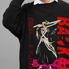 Bleach Anime Sweatshirt Ichigo Bankai Sweater Zaraki Manga Yhwach Aizen Pullover