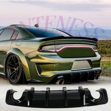 Gloss Black 20-23 Charger Rear Diffuser for Dodge Widebody SRT Hellcat Scat Pack