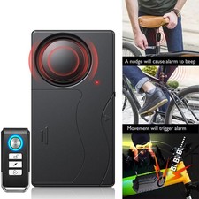 Loud 150dB Wireless Anti-Theft Vibration Motorcycle Bike Alarm with Remotes 1PCS