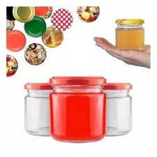 120 St&uuml;ck 200 ml Glas + Deckel FI66 Konfit&uuml;re, Pastete, Marmeladengl&auml;ser