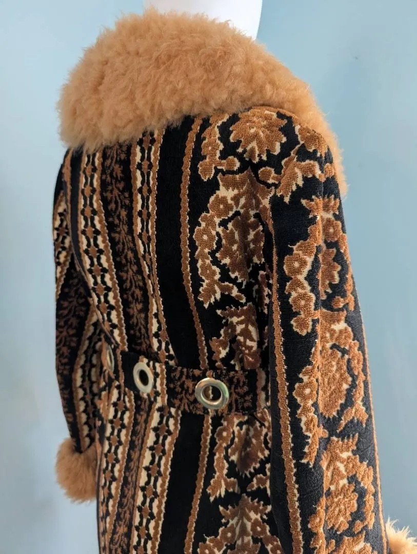 Vintage 1970s Country Pacer Tapestry Coat - Penny Lane Boho Faux