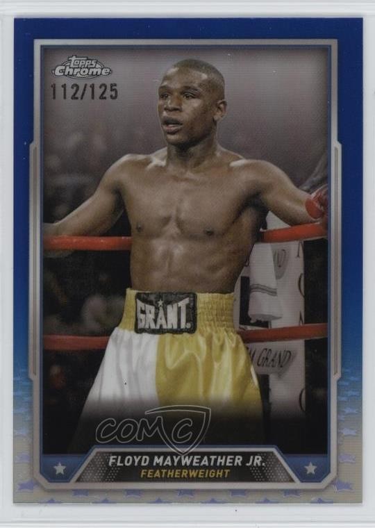 2024 Topps Chrome Blue Refractor /125 Floyd Mayweather Jr #33 1n3p