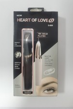 2-in-1 Electric Eyebrow Trimmer Facial Hair Remover LED Light for Women