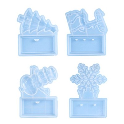 Diy Crystal Drop Aromatherapy Gypsum Abrasive Christmas Tree Jewelry Mold