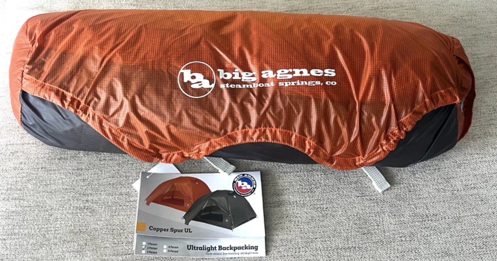 Big Agnes Copper Spur UL2 Tent, Tangelo, 2 Person