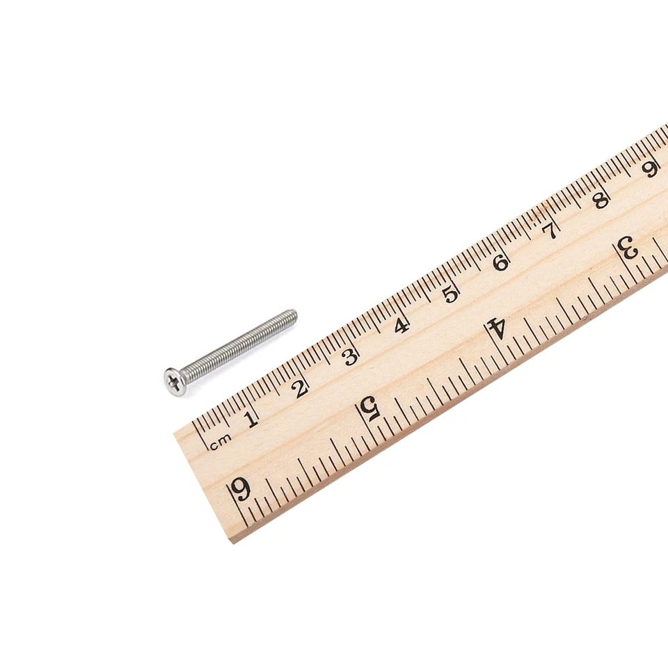 M2,5x25mm avellanado tornillos de cabeza plana plata 50pcs - Imagen 3 de 3