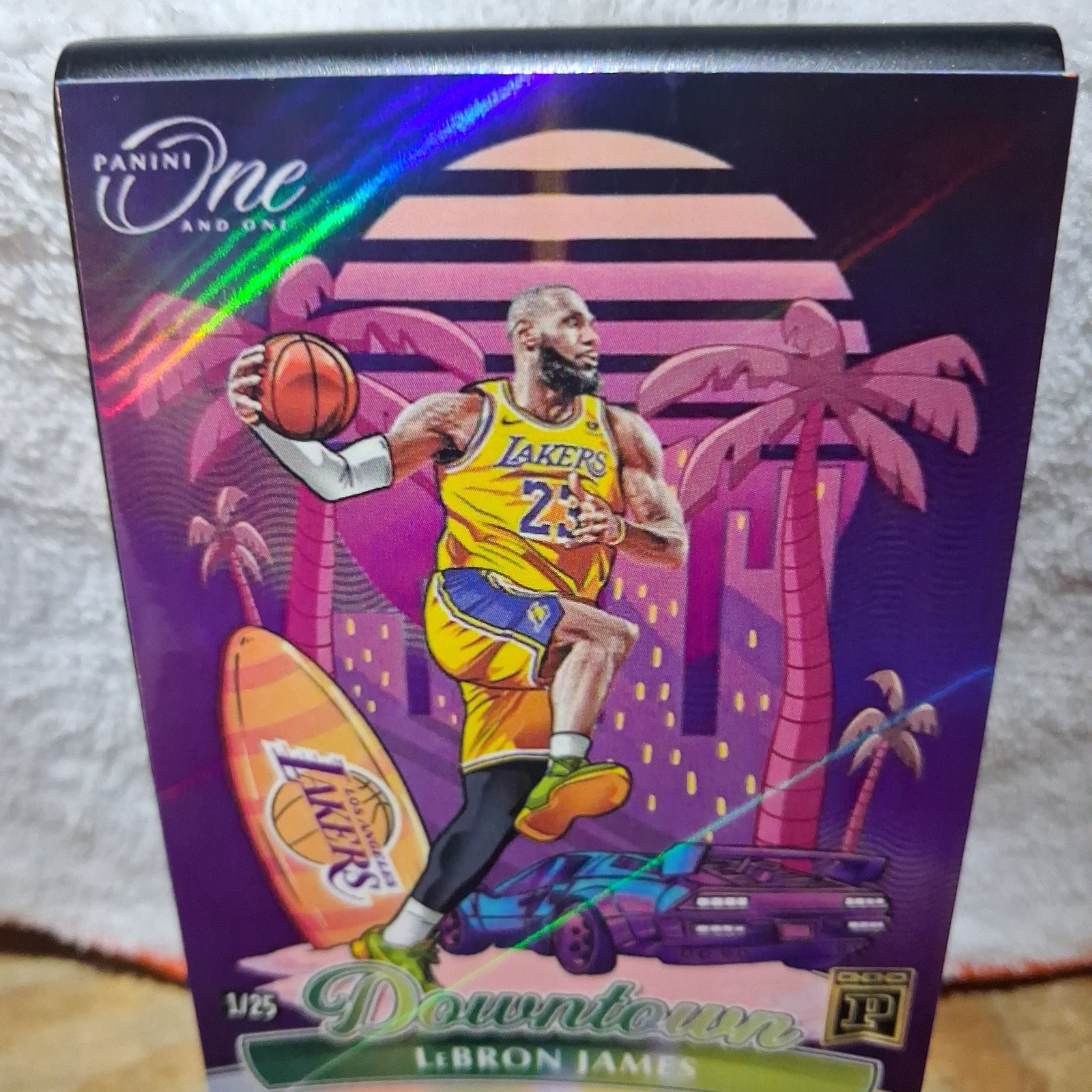 2023-24 Panini One and One - Downtown LeBron James #17 view 5