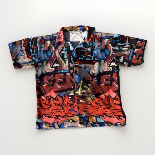 Off-White Neen Graffiti Button Up - Men’s L - Bild 1 von 8
