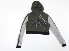 Womens UK Size 8 Select Green Pullover Hoodie