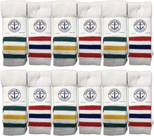 Yacht & Smith 12 Pack 26 Inch Women's Cotton Referee Sport Tube Socks, 9-11