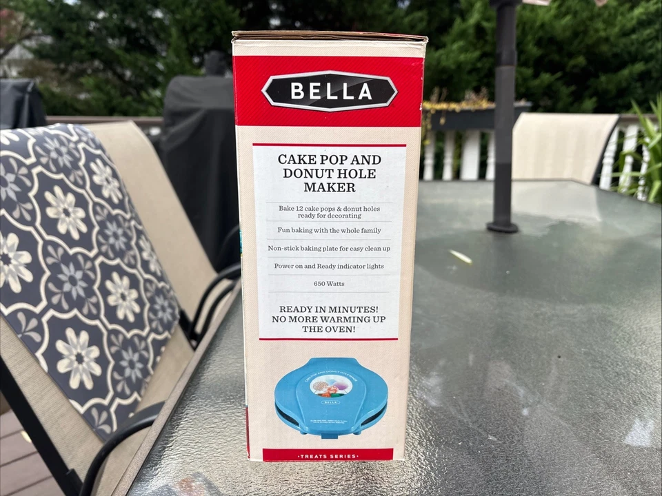 BELLA Cake Pop and Donut Hole Maker Azul - Totalmente Nuevo, Caja Abierta Foto 4 de 4