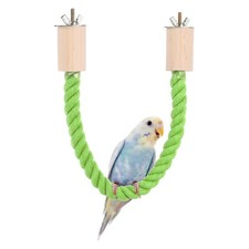 Bird Rope Perch Swing Bird Stand Rope Perch 22 Inch Light Green