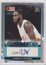 2021 Leaf Pro Set Power Base Platinum Spectrum Foil 50/99 Usman Garuba Auto 07rd