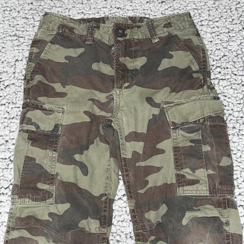 GAP Kids Boys Camo Cargo Pants Size 8 Slim GUC - Picture 2 of 11