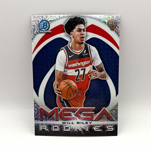 Topps Bowman Chrome 2025-26 Will Riley Washington Wizards Mega Rookies RC #MR-21