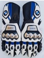 Bmw Motorcycle Biker Leather Gloves Racing Motorbike Leather Gloves
