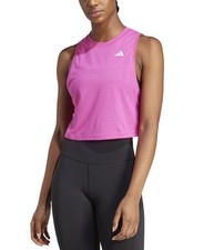 adidas Women's Train Essentials Boxy Workout Tank Semi Lucid Fushsia M