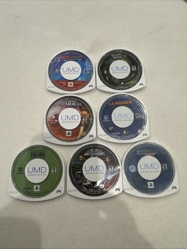 (7) Sony PlayStation Portable PSP Spiel Lot Twisted Metal Tomb Raider Star Wars +
