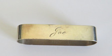 VINTAGE  RANDAHL STERLING SILVER NAPKIN RING ENGRAVED JOE  16.1 GRAMS