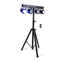 Ibiza DJLIGHT60 LED Partybar Scheinwerfer Moonflower Stativ Party Disco DJ Club