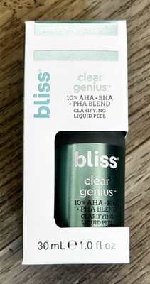 bliss CLEAR GENIUS Clarifying Peel The time-released pore-clearing peel 1 fl oz