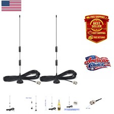 Versatile Scanner Antenna Set 2-Pack, 20-1300MHz BNC Connector for Uniden  More