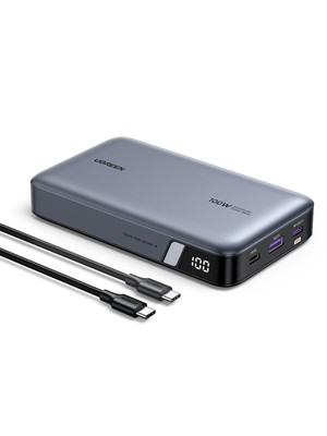 UGREEN Nexode 100W Power Bank 20000mAh Powerbank mit 3 Anschlüsse USB C externer