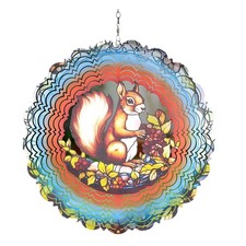 2X(Giochi A Vento Riflettenti in Metallo, Decorazione per Giardino all'Aperto9861