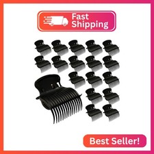 SHEHARUHI 18pcs Hot Roller Clips Hair Curler Claw Clips Replacement Hair Section