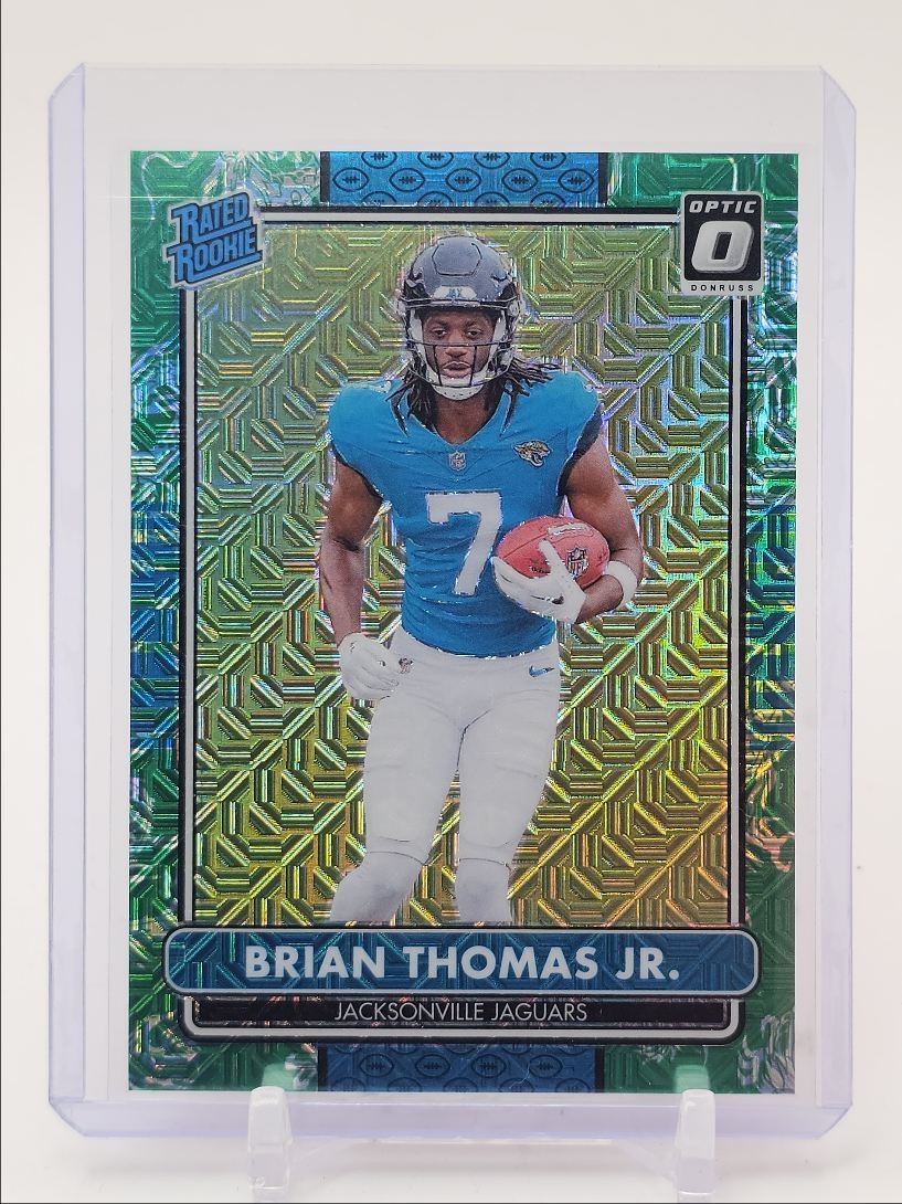 BRIAN THOMAS JR. 2024 OPTIC 2014 RETRO RATED ROOKIE DRAGON SSP RC /24 Q4870