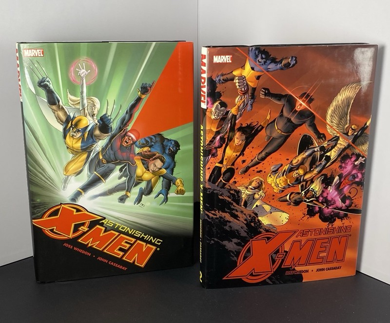 Marvel Comics' Astonishing X-Men by Whedon Hardcover Vols 1-2 OHC DM RARE Lot