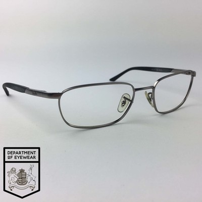 RAY-BAN Brille SILBER RECHTECKIG Brillengestell MOD: RB 3301 005