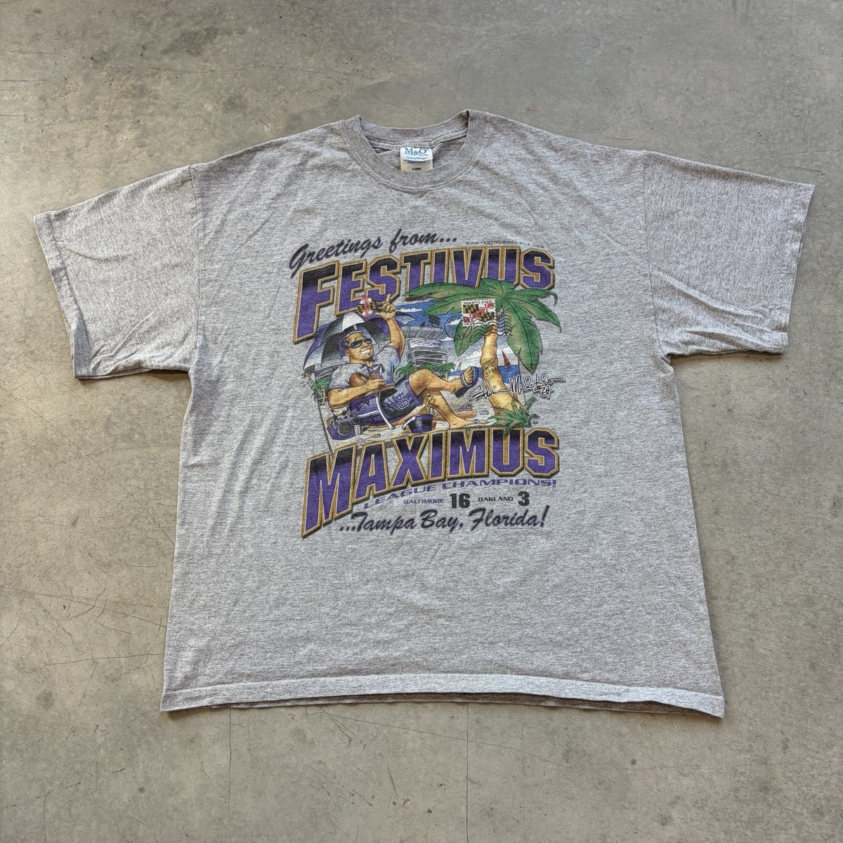 Vintage 2001 Baltimore Ravens NFL Festivus Maximus Super Bowl 
