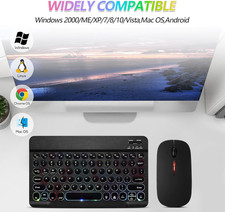 Ultra-Slim Lightweight Bluetooth Keyboard and Mouse Portable Wireless Keyboar...