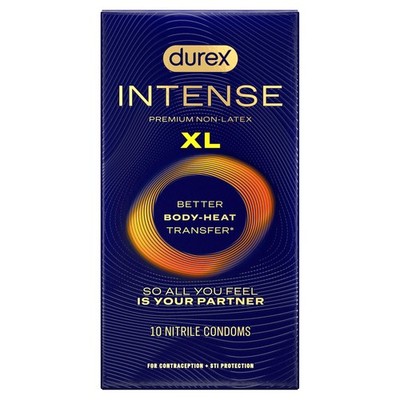 Durex Intense XL Non Latex Condoms, Ultra Thin 10 Count (Pack of 1), Blue |  eBay