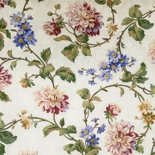 Mill Creek Floral ALABASTER Home Decor Cotton Drapery Pillow Sewing Fabric BTY