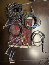 Guitar Cables Variety Pack - Lot Of 7 Pedal And Instrument Cables